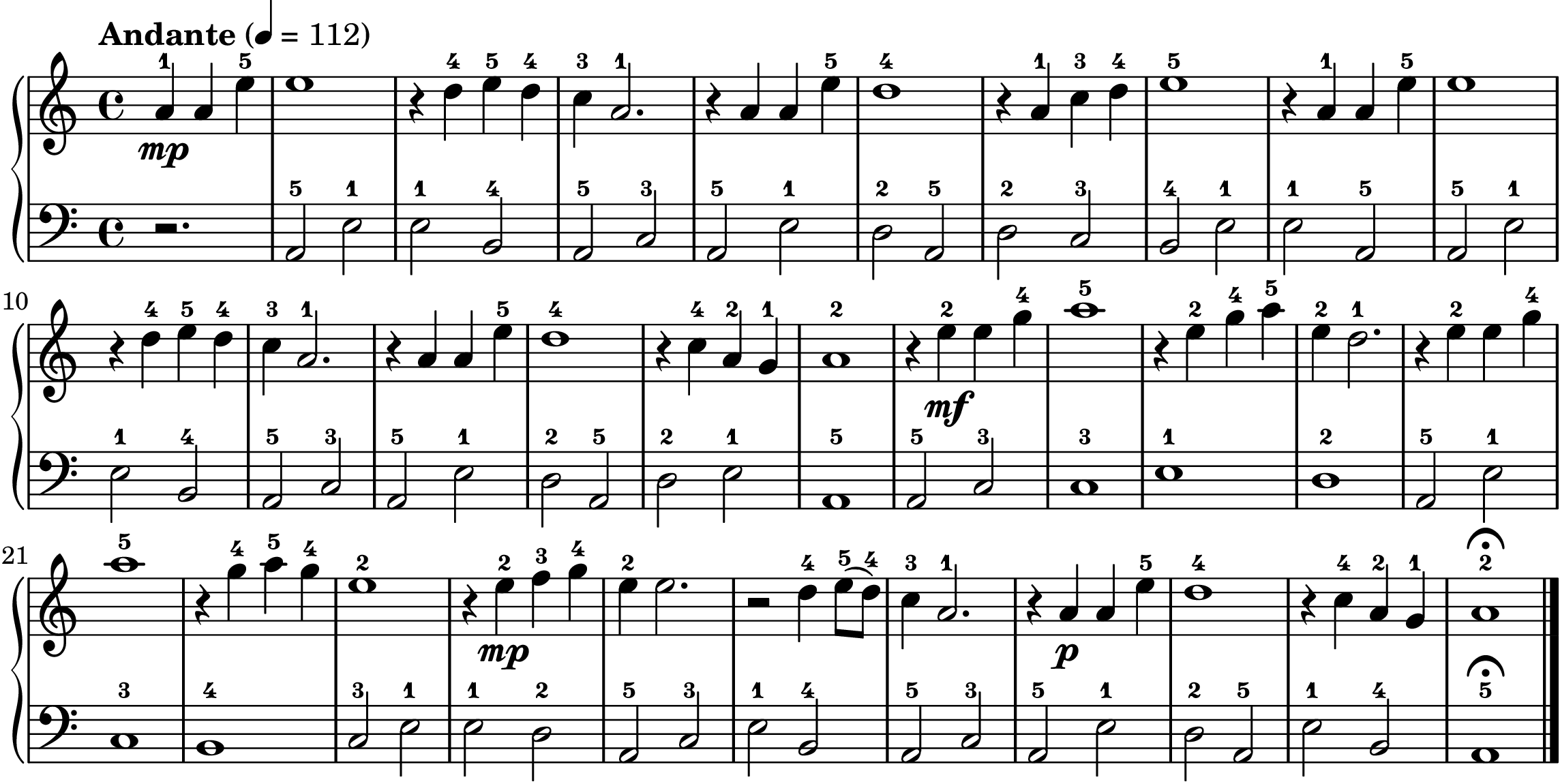 Wayfaring Stranger easy piano sheet music full score